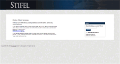 Desktop Screenshot of access.investor.stifel.com