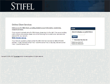 Tablet Screenshot of access.investor.stifel.com